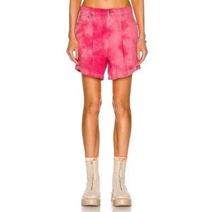 R13 Damon Pleated Fuchsia Corduroy Shorts size 25